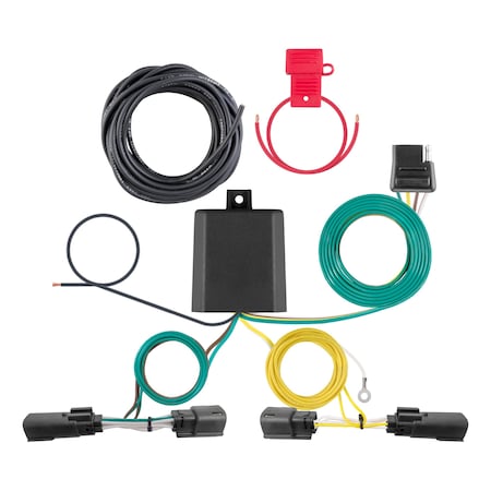 Curt Custom Wiring Harness, 4-Way Flat Output, Select Jeep Grand Cherokee, L 56473